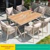 6_1 [con tavolo largo 150 cm - colore teak]