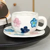 Jl-1060-007y taza y plato-flor-350ml