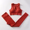 Brick Red Deep V Bra Trousers