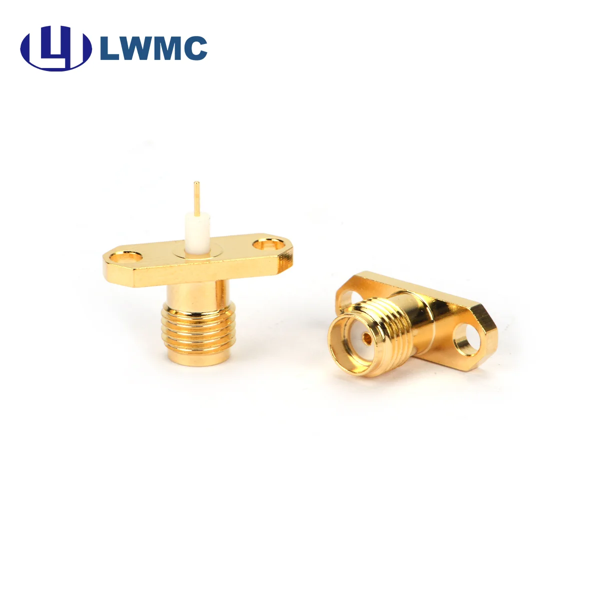 SMA femmina con flangia a 2 fori