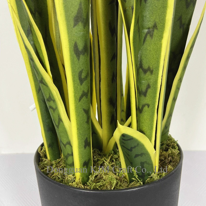 Artificial Sansevieria Snake Plant - 70cm, 7 Heads, 21 Leaves