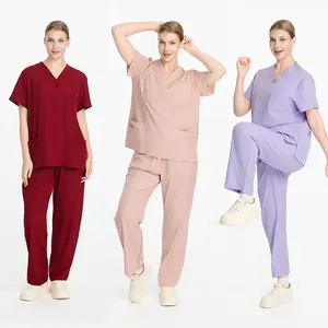 Wholesale Custom Scrubs Uniforms Sets Women Medical Uniforms Hospital Doctor Nurse Scrubs Uniforms