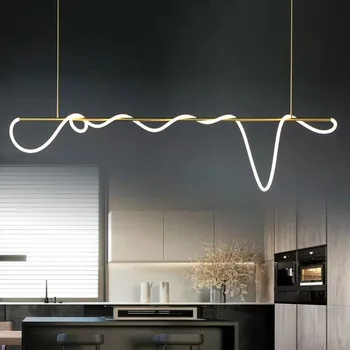 Italian Designer Commercial Modern Luxury Chandelier 2025 DIY Pendant Lights Nylon Silicone Line Lighting Fixture for Home Decor