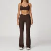 2043 Bra, 2030 Flare Panties - Coffee Brown