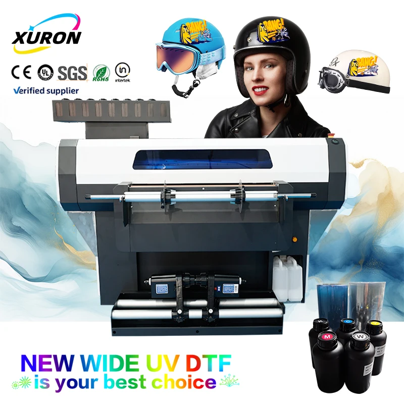 Xurong's Brand New High-Speed High-Resolution Fully Automatic Roll-to-Roll UV DTF Printer 300mm 600mm Print Fine Detail Transfer