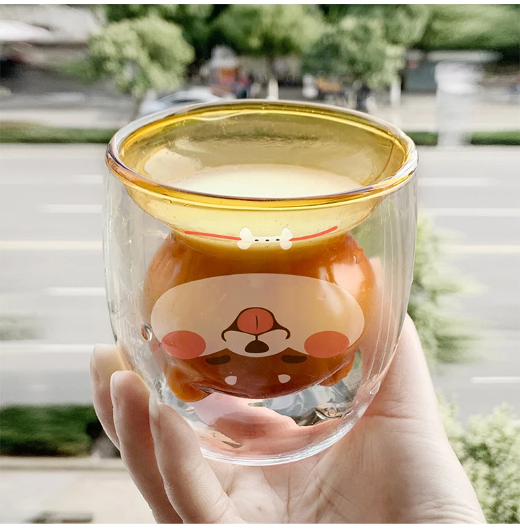 Kawaii Shiba Inu Glass Cup - Wakaii