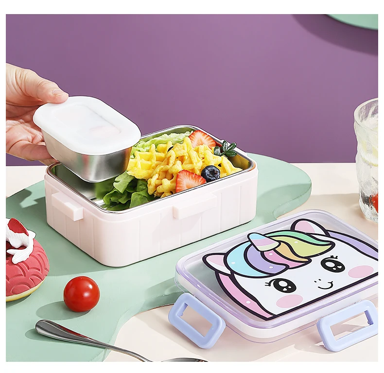 Portable Food Warmer Stainless Steel Container Bento Lunch Box