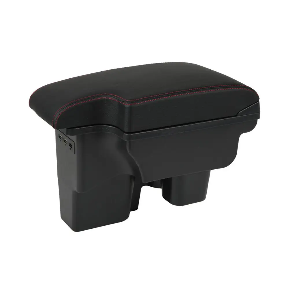 product car universal custom logo central modification telescopic adjustment armrest box-3