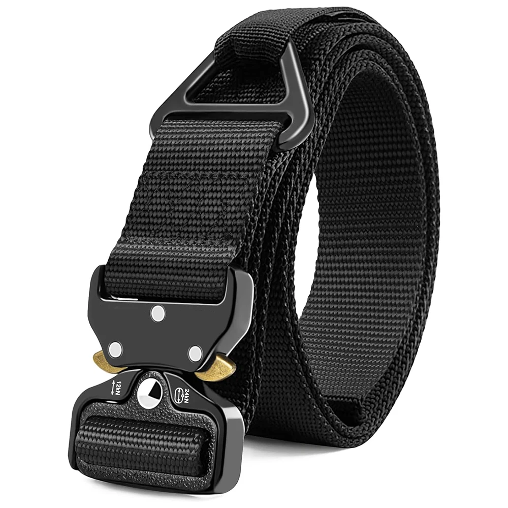 Adjustable Men's Tactical Waterproof Multifunctional Wear-resistant Rigger Belt Utility Web Nylon Novelty Work Belt