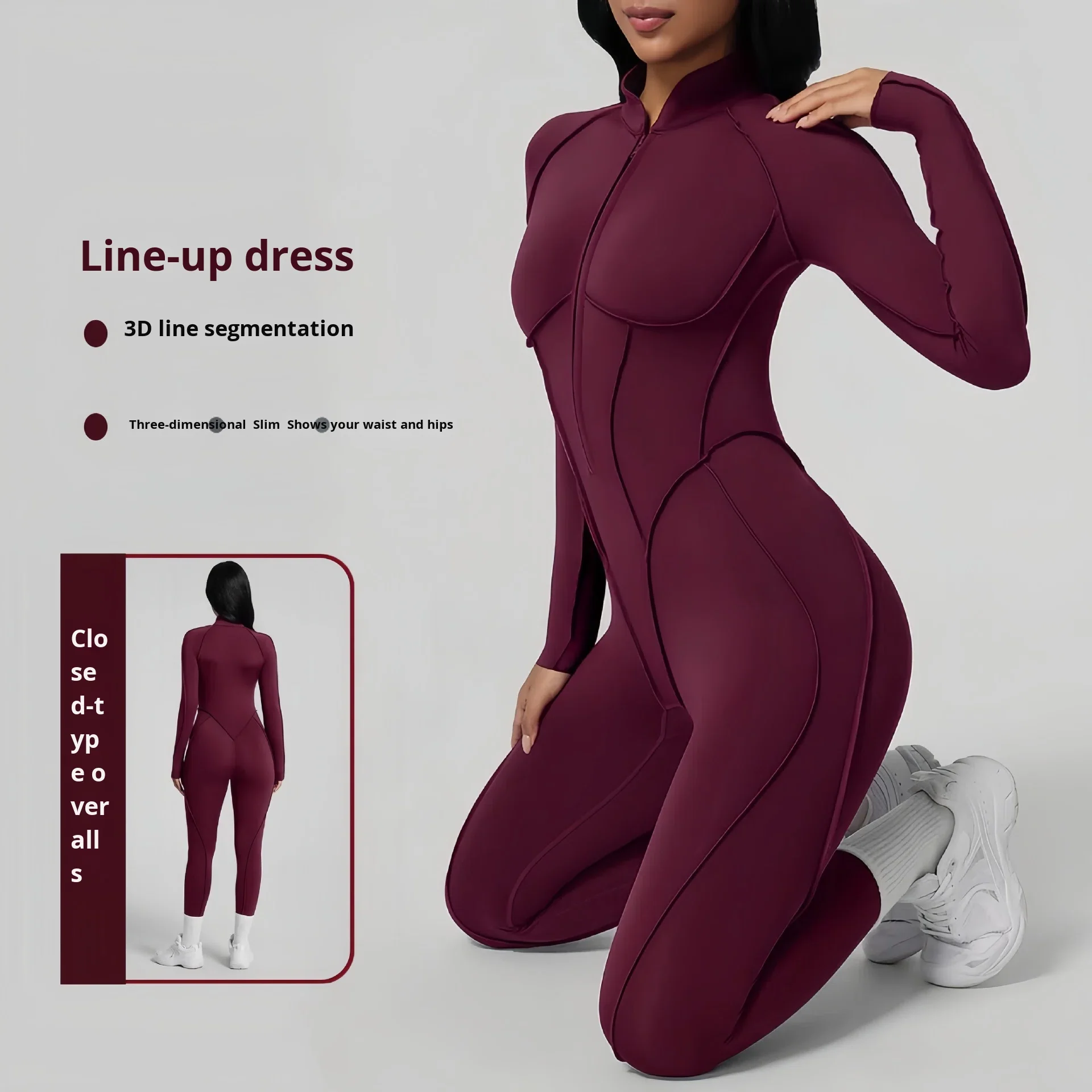 Style Nude Feel Seamless Yoga Jumpsuit Outer Wear Tight Breathable Fitness High-Intensit