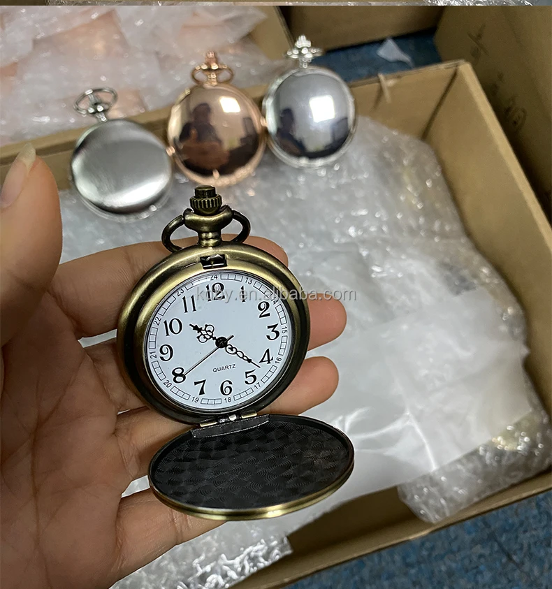 Quartz pocket watch japan movt hot sale