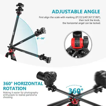 Neewer TP75 Camera Tripod Monopod  Fiber With Rotatable Center Column-Portable Lightweight,75 Inches/191 Centimeters,360 Degree detail image