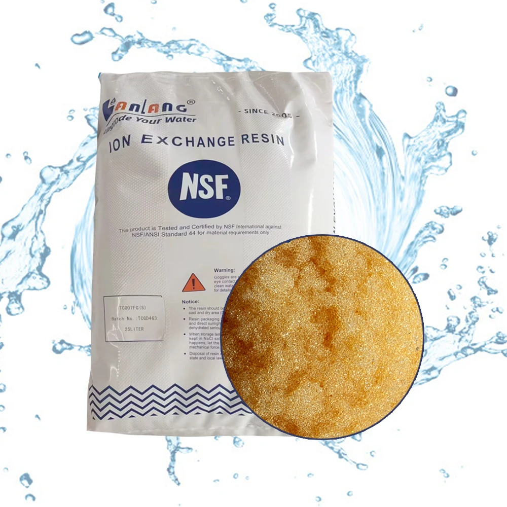 FOOD GRADE Cation Exchange Resin Strong Acid Gel Type Demineralization Ion Exchange Resin for Softener Soft Water