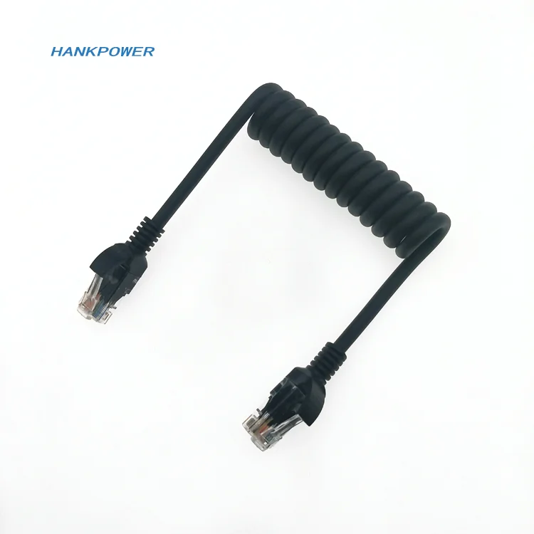 Retractable Rj45 Retractable RJ45 Ethernet Cable - Cat6/Cat7 Spring Coiled Cord for LAN ...