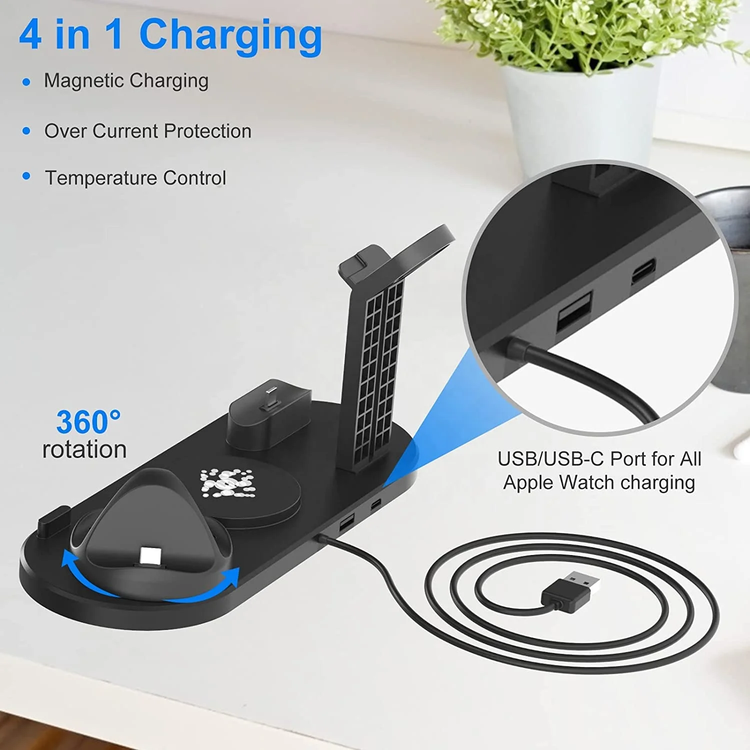 Best Selling Products 2023 In Use 15w Wireless Charger 6 In 1 Wireless