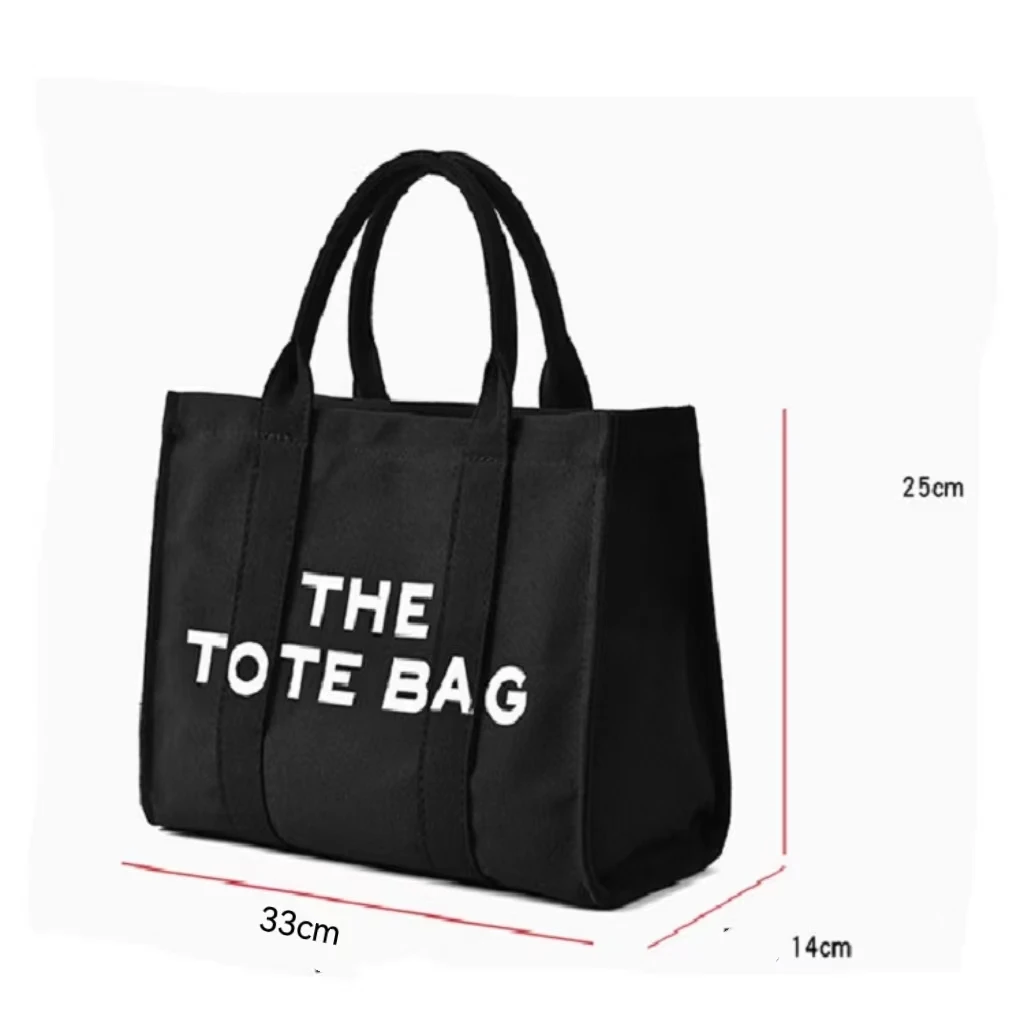 High Quality Cotton Canvas Tote Handbags Cotton Canvas Shoulder Bags With Custom Printed Logo