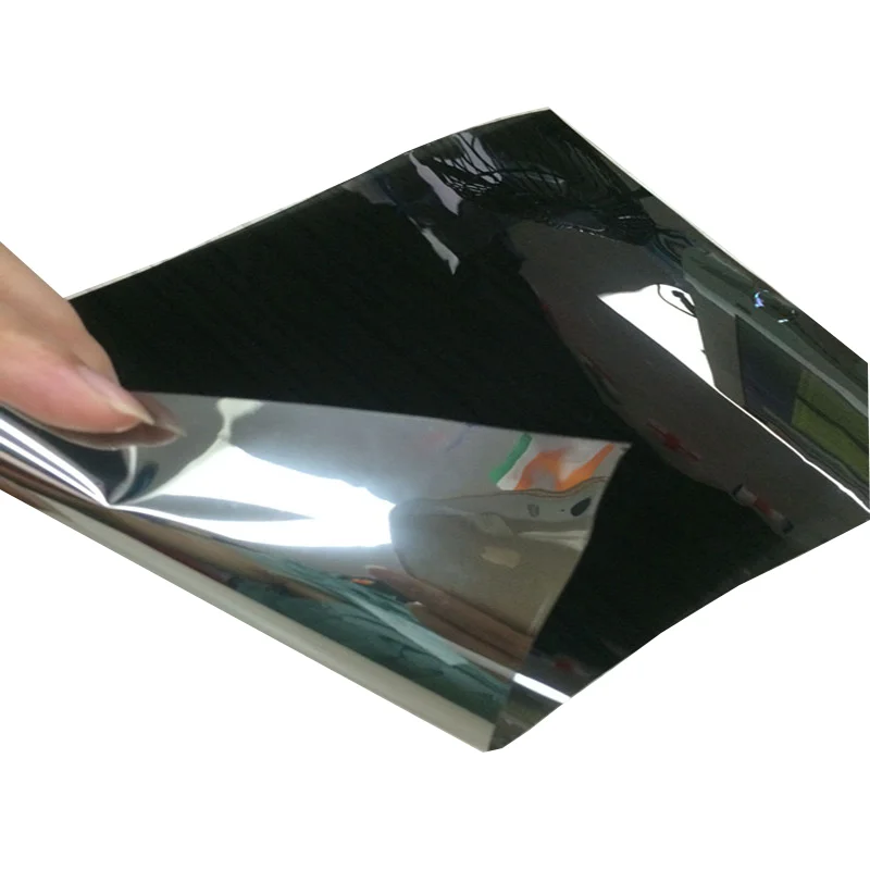 Free Shipping 20inch by 200FT Platinum Black Silver Mirror Reflection Heat Control Titanium Window Film for Metallic Car Tint