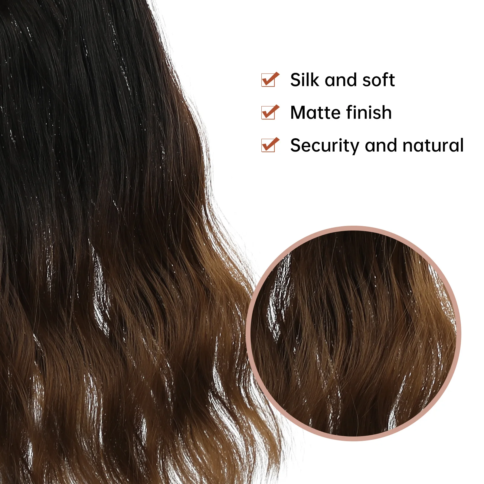 16 Inch 80g Wavy Curly Full Head Invisible Wire Secret 