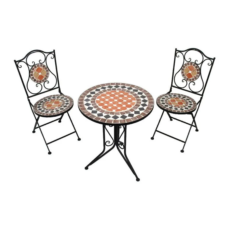 European Design 60cm Diameter Folding Table Waterproof Cushion for Garden Balcony Terrace Veranda or Courtyard Use supplier