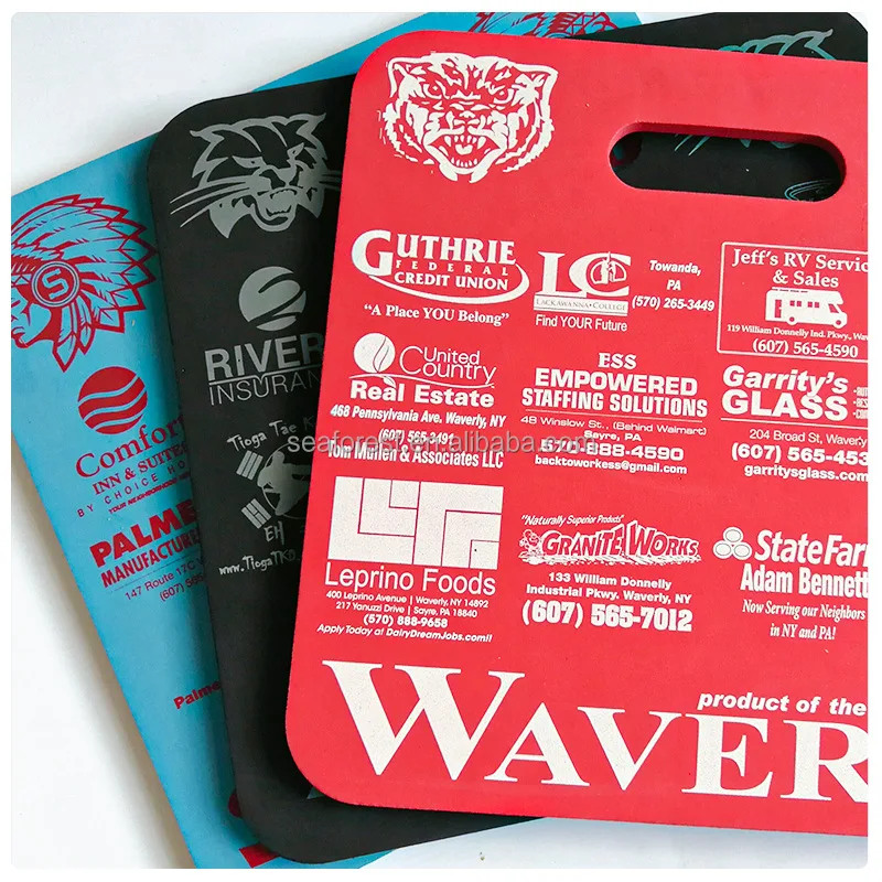 Custom Sublimation Memory Eva Foam Kneeling Pads Outdoor Waterproof