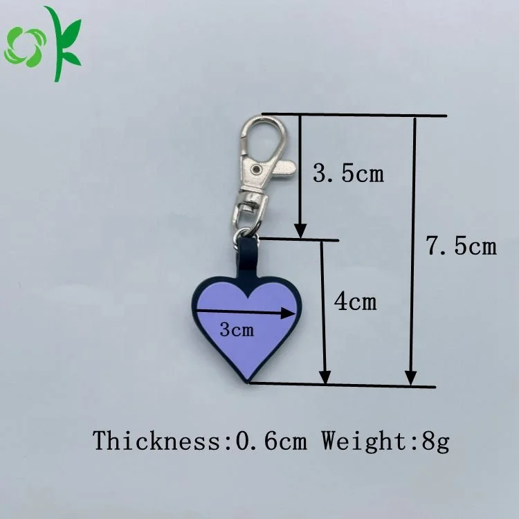OKSILICONE Ready to Ship Different Shape Set Silicone Pet ID Tags Solid Color Double Sided Print Pet Name Phone Number Tag