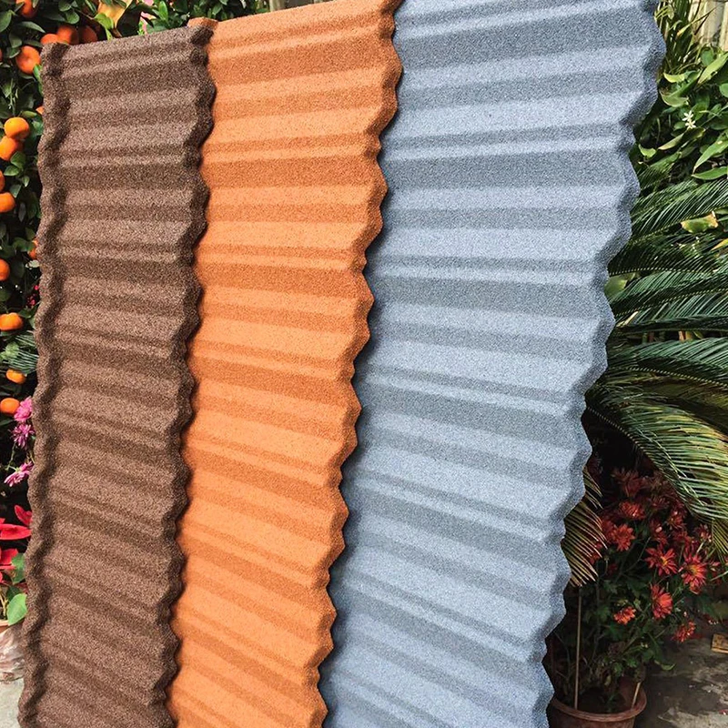Color Classical Stone Coated Metal Roofing Tile Fireproof House Attractive Stone Coated Metal Roofing Sheet Tile