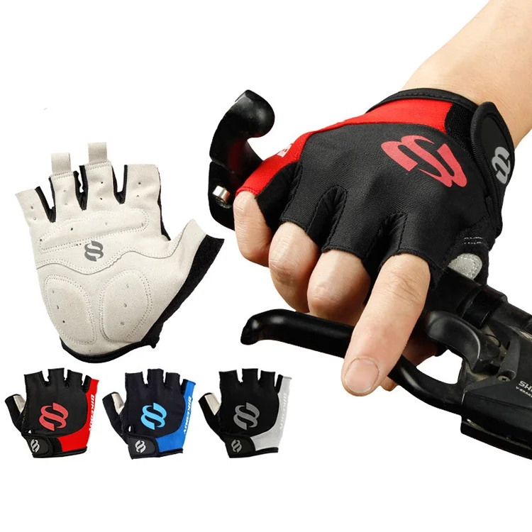 Gel Half Finger Racing Motorcycle Gloves Cycling Bicycle MTB Bike Riding Gloves 