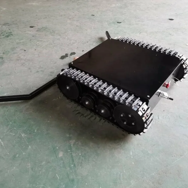 Small Robot for Ball Picking up Chassis Rubber Track Chassis Undercarriage