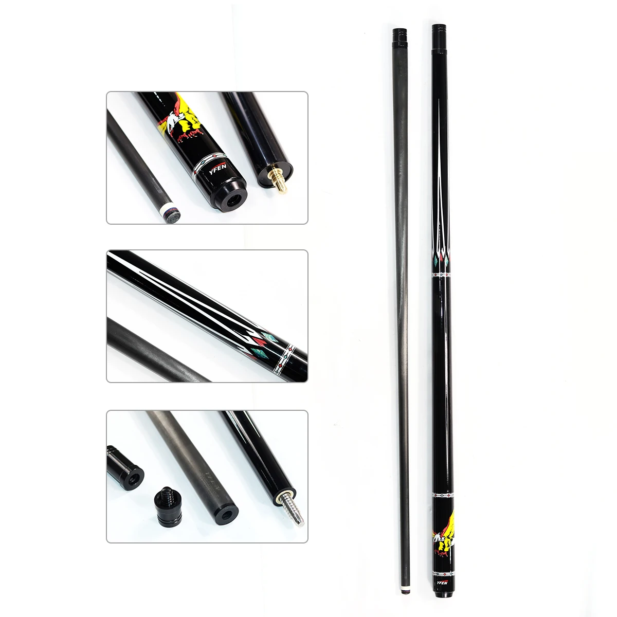 High-end Handmade Yfen Carbon Fiber Shaft and Maple Wood Butt 12.5