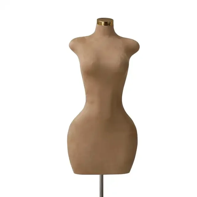 America Large Size Flocking Female Fat Curve  Mannequin Clothing Store High End Europe Fat Mannequin