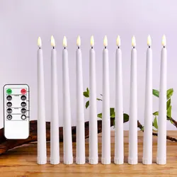 Decorazioni Natalizie Sicure Candele LED Con Telecomando - 6 Pezzi Fiamma Tremolante, Batteria, Per Decorazioni Natalizie E Feste Candele Batteria Natale