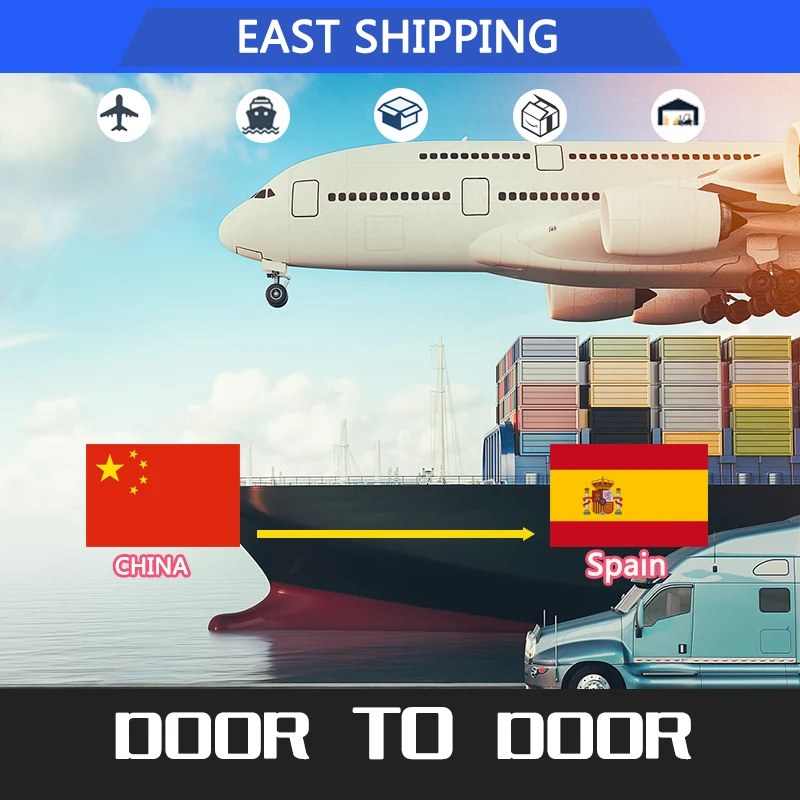 East Chinese Freight Forwarder To Spain DDP Door To Door Express Services Shipping Freight China To Spain