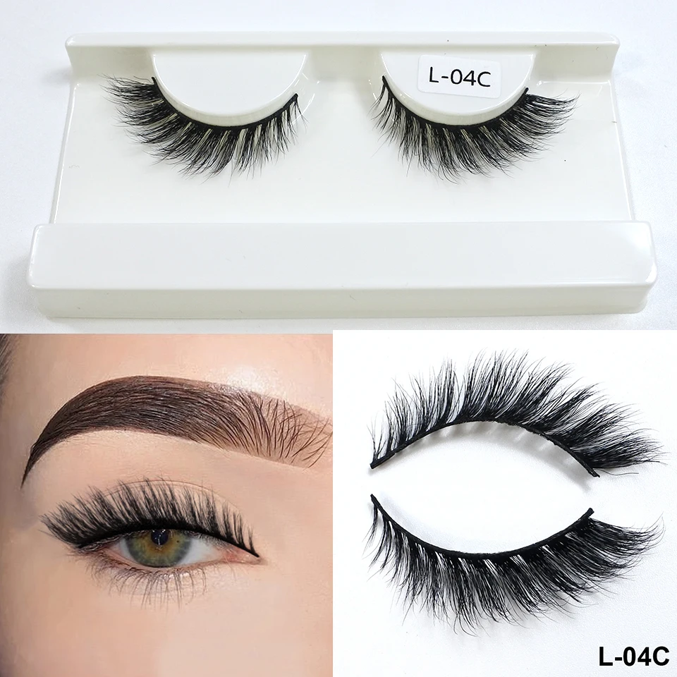 3d Mink Eyelashes Wholesale Vendor Fox Eye Effect Winged Short Strip ...