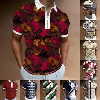 2023 summer hot sales large size counter quality men's polo shirt lapel short sleeve wholesale