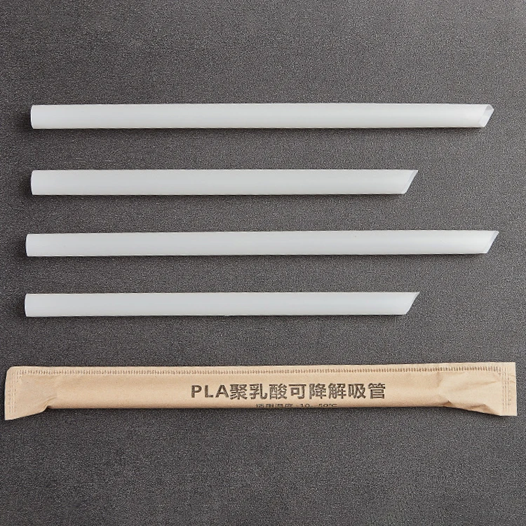 Eco friendly 100% biodegradable cornstarch PLA disposable straws