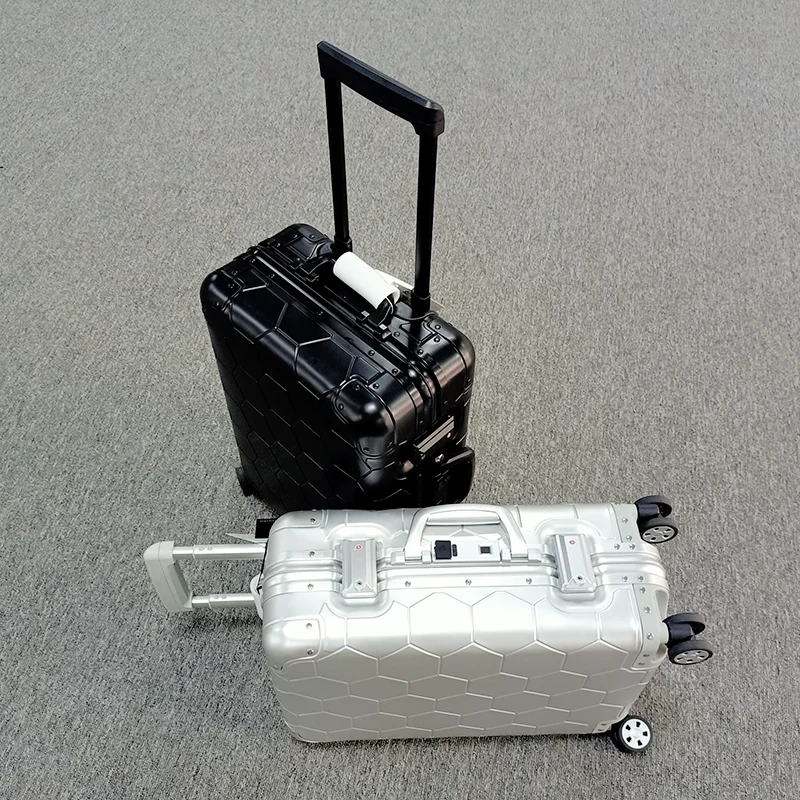 2020 New Luggage Smart Charging Fingerprint Lock Trolley Case Business ...