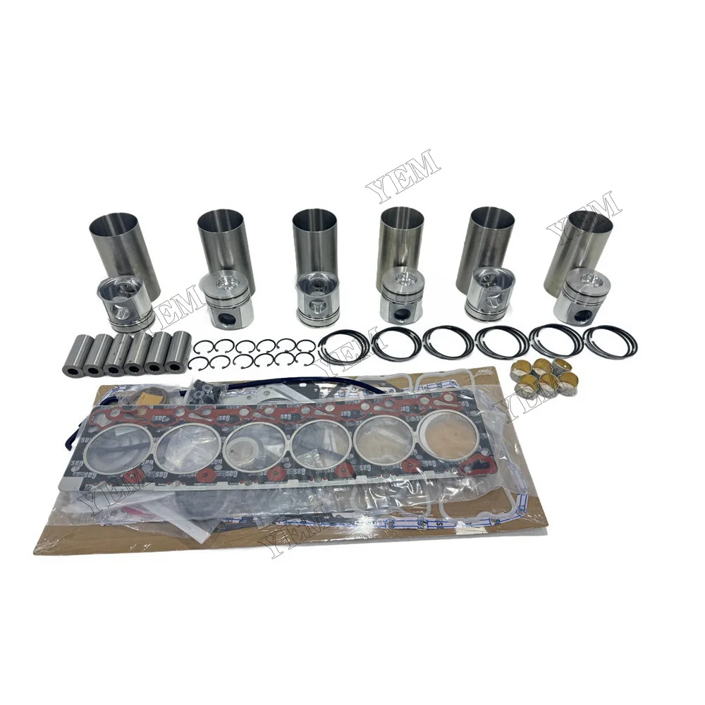 Overhaul Kit With Gasket Set Compatible for Komatsu 6D102 Engine Spare Parts 4