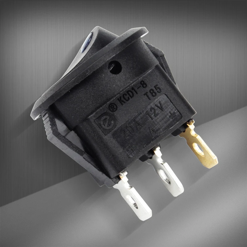 Mini KCD1 Rocker Switch - 12V 20A for Automotive & Boats