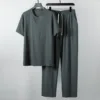 pantaloni lunghi grigi