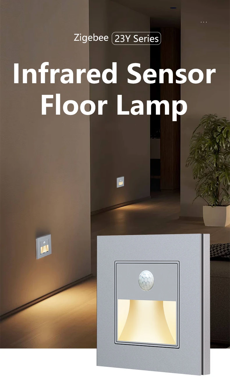 Smart Home/hotel/office 90mm Type Uk Standard Smart Sensor Switch Grey