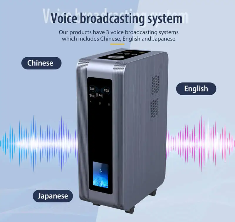 3000ml/min Hydrogen Inhalation Machine with 8000-10000 Hours Lifespan 8 Hours Timer and 2000±10 ml/min H2 Output