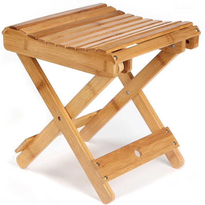 bamboo folding step stool