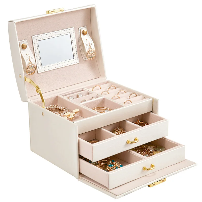 Easy Carried Private Label Table Mirrors Jewelry Box Desktop Standing ...