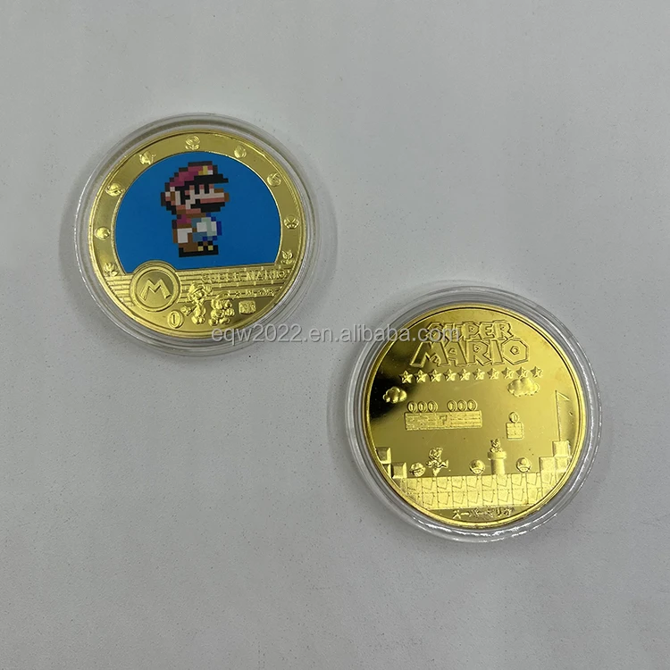 5 Designs Japan Game Supermario Bros Metal Gold Plating