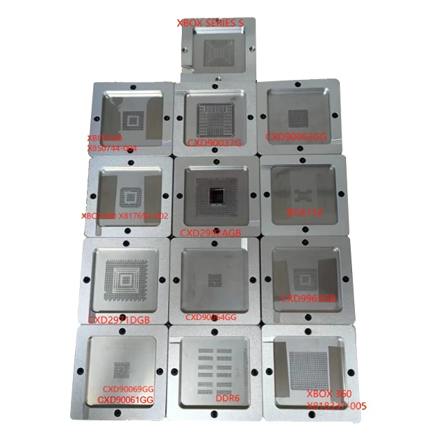 BGA Stencil Holder HT-90 | Universal 90x90mm Aluminum Alloy Reballing Station For 9mm To 43mm Chip Ball Planting