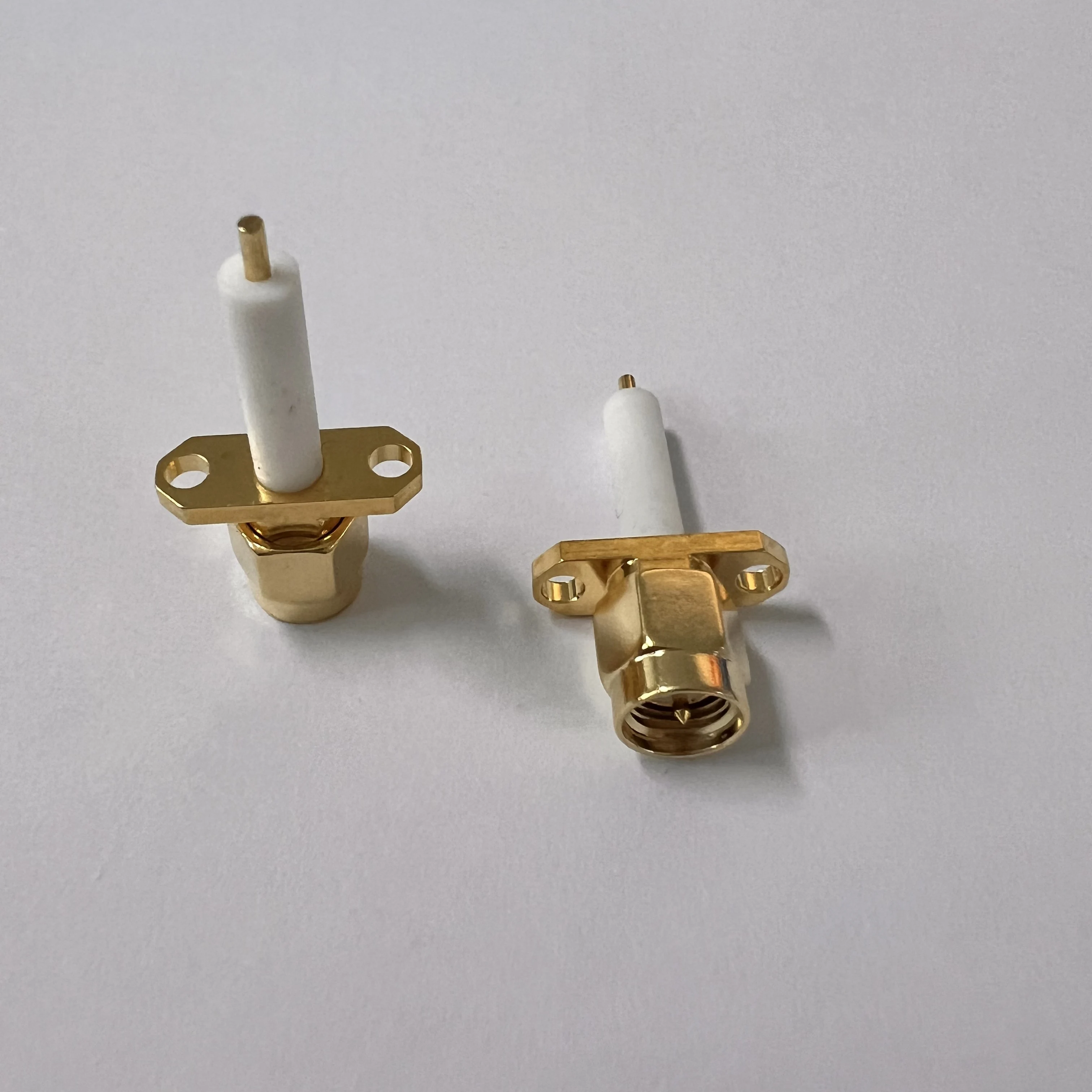 product sma jfd connector gold plated all copper sma male flange connector-3