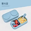 Twilight blue-lunch box 316 deer fork spoon