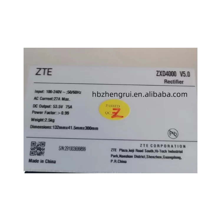 ZXD4000 V5.0 Communication Power Rectifier Module 48V 75A