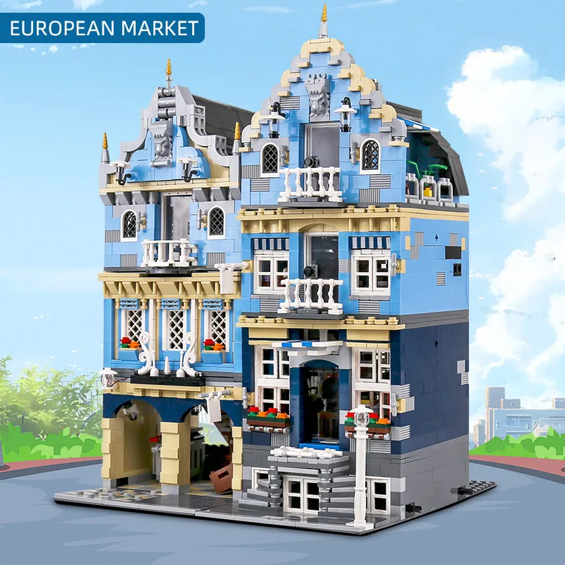 16020 Street Building Model Compatible With 10190 Market Street Model Building Blocks Bricks Kids Christmas Toys Gifts