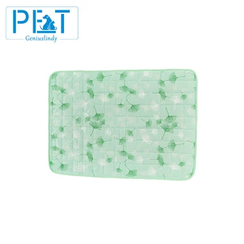 Cartoon Animal Print Cooling Mat for Pets Summer Nylon Silicone Ice Silk Material Washable for Hot Weather Dogs Cats Included